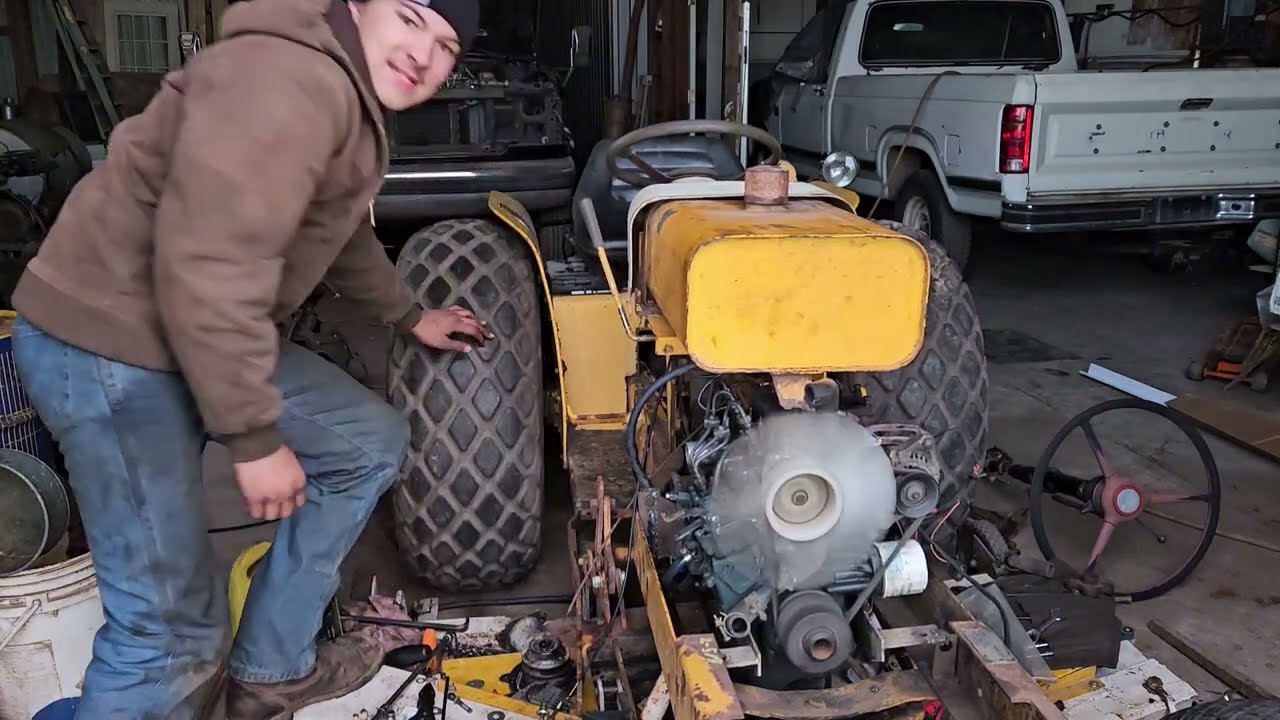 IH Cub Loboy 154 DIESEL SWAP!? (part 3) WILL IT MOVE???