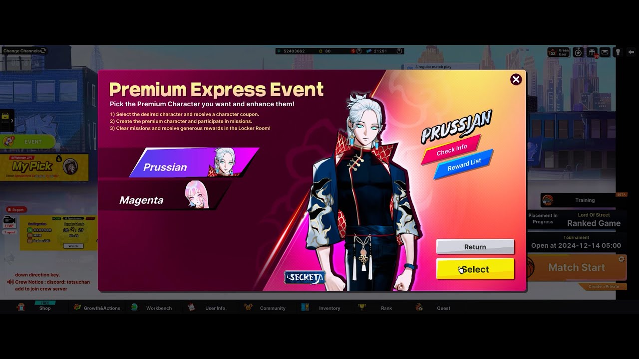 FS2: Event Free Prussian And Megenta VS SG TenebHolic
