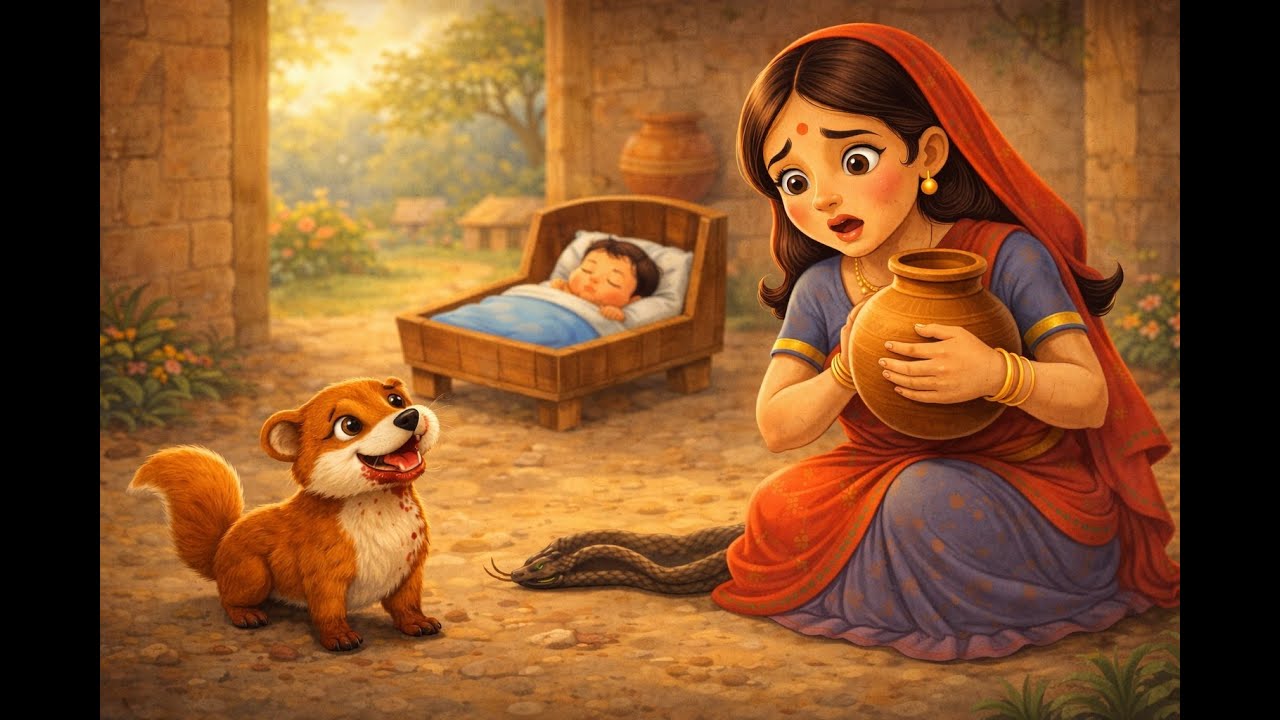 The Brave Mongoose Story 🐾 | Panchatantra Moral Story for Children