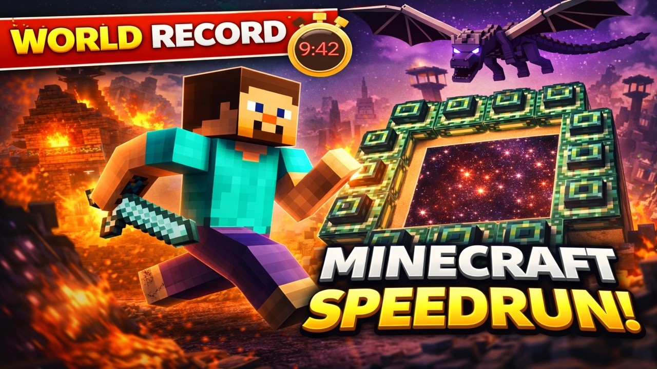 I Beat Minecraft in WORLD RECORD Time… #minecraft #worldrecord