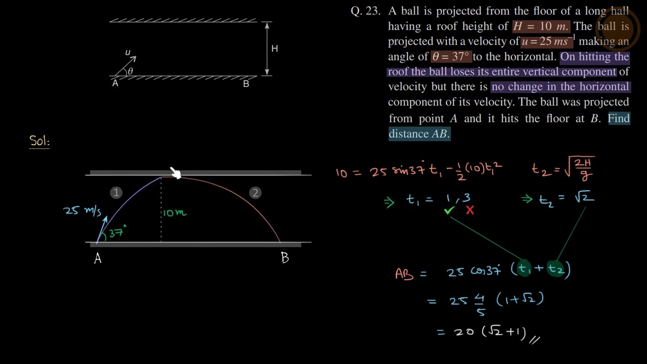 23 | Level-1 | Kinematics | SBT Solutions | Shashi Bhushan Tiwari