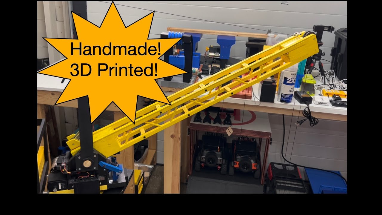 My 3D Printed Crane Journey Pt  1 (Wood and 3D Printed)