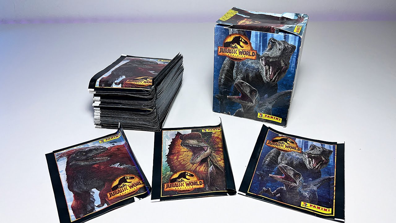 Unboxing 2022 Jurassic World Dominion Panini Stickers and Cards