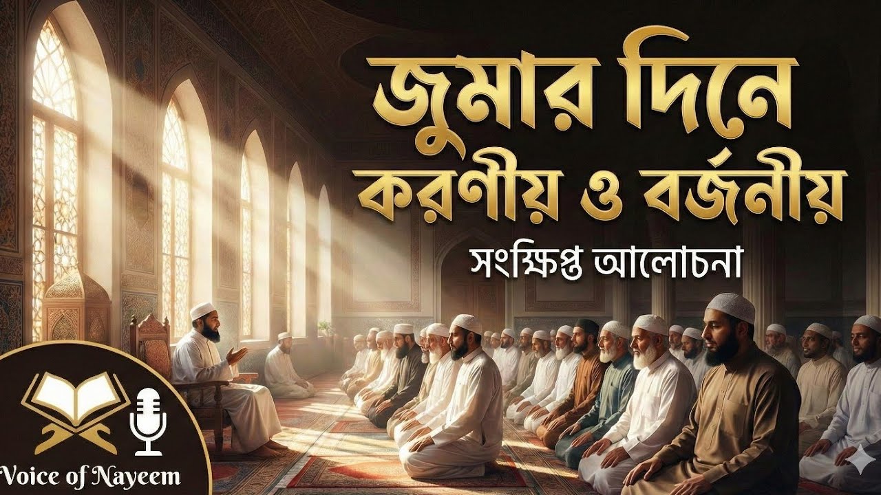 জুমার দিনের করণীয় ও বর্জনীয় জেনে নিন কয়েক মিনিটে। #জুমার_দিনের_আমল #jummamubarak #viral #শুক্রবার