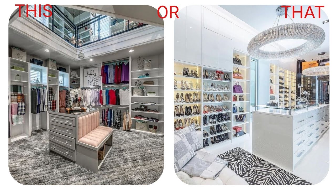 This or That (closets) #prettyclosets #thisorthat