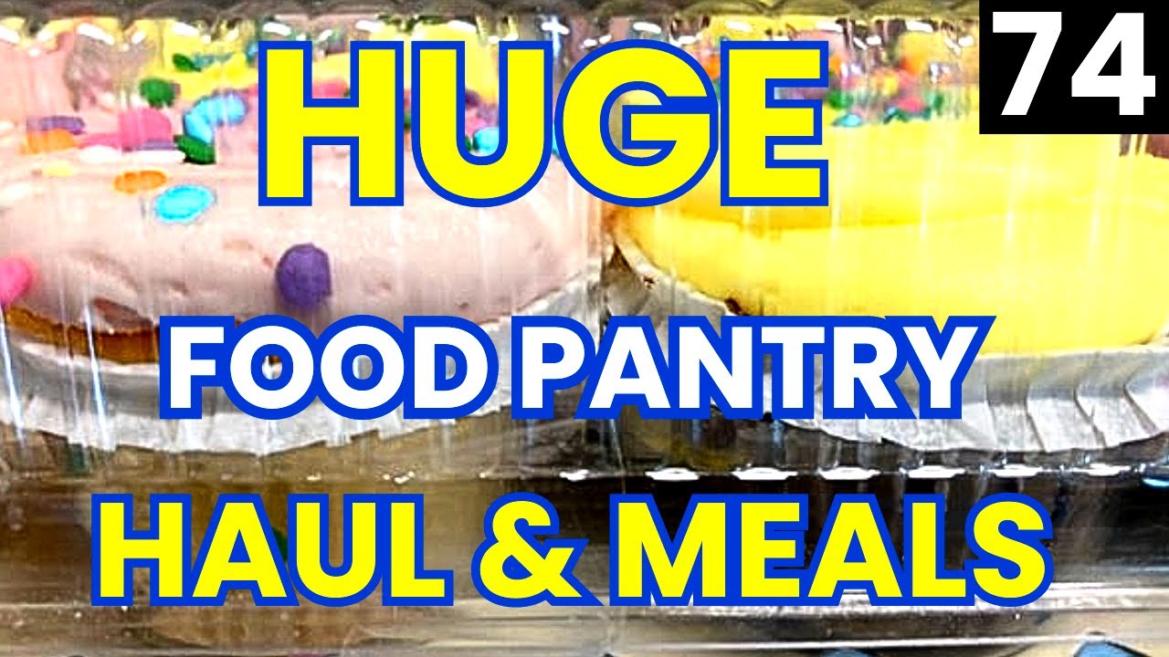 FRUGAL LIVING & Food Pantry Haul 2024 - Food Haul - FOOD BANK - Food Pantry Haul - Budget Meals