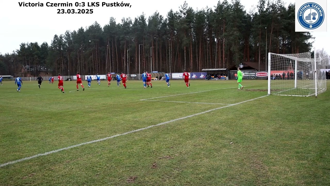 Victoria Czermin - LKS Pustk&oacute;w 0:3 (0:1)Czermin, 23.03.2025 (niedziela) godz. 11.00