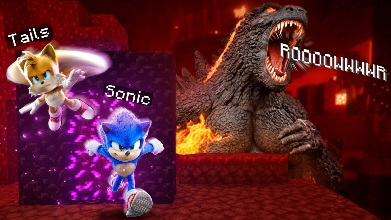 Sonic Just PUNCHED GODZILLA Titan in the Face 💥 (Minecraft Speedrun)