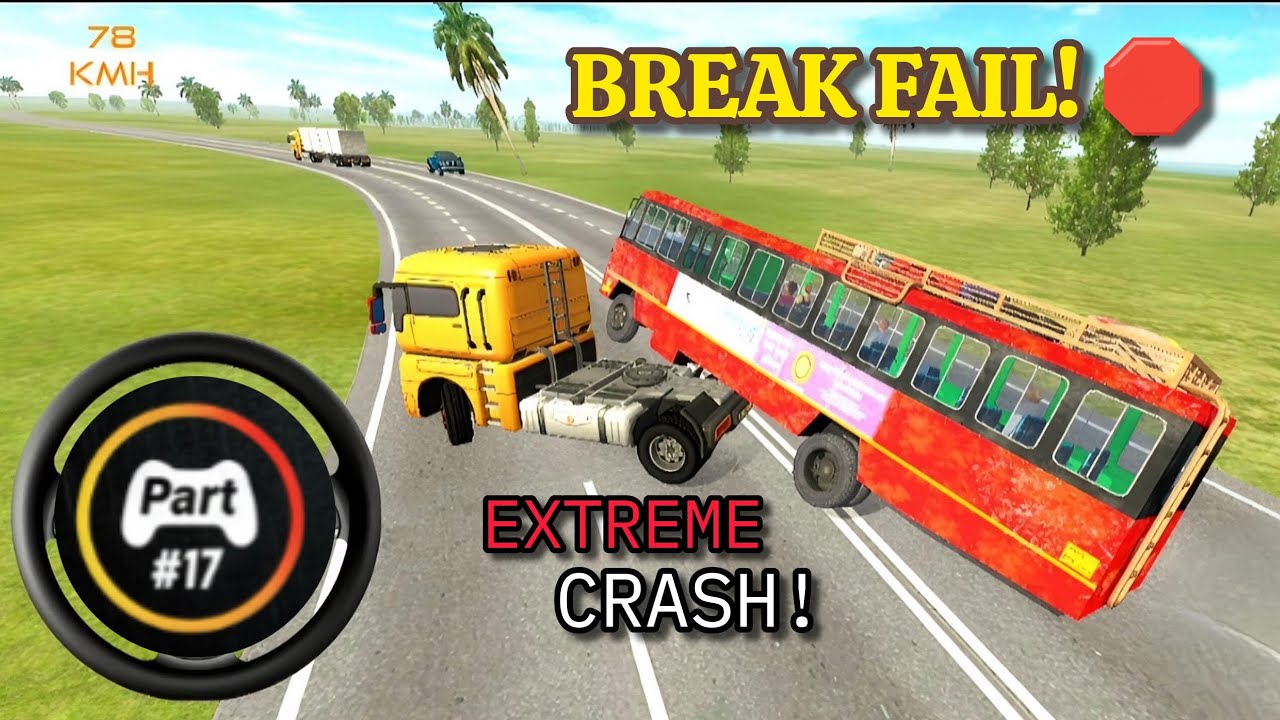 Extreme Hard Driving with Red Sleeper Bus! 🔴 | Indian Bus Simulator #17