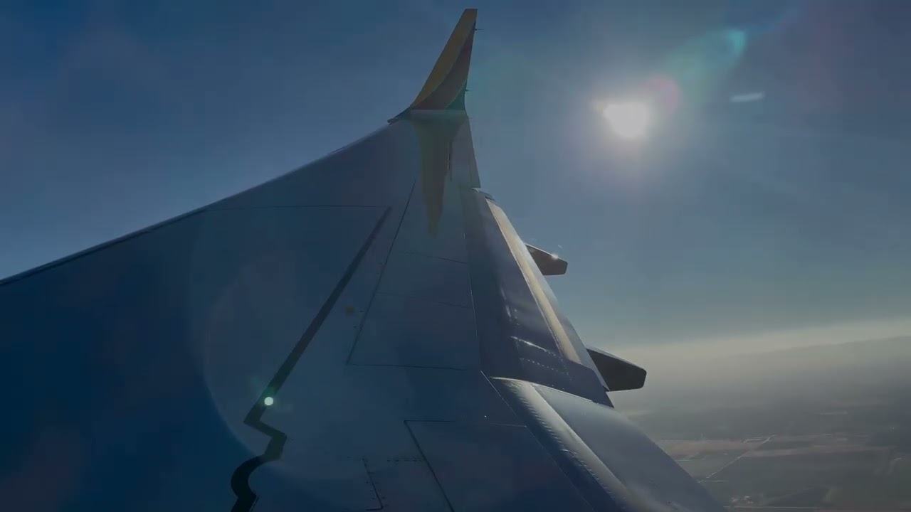 Landing | Sunny Sacramento - Southwest - Boeing 737 MAX 8 - SLC→SMF - September 26, 2024