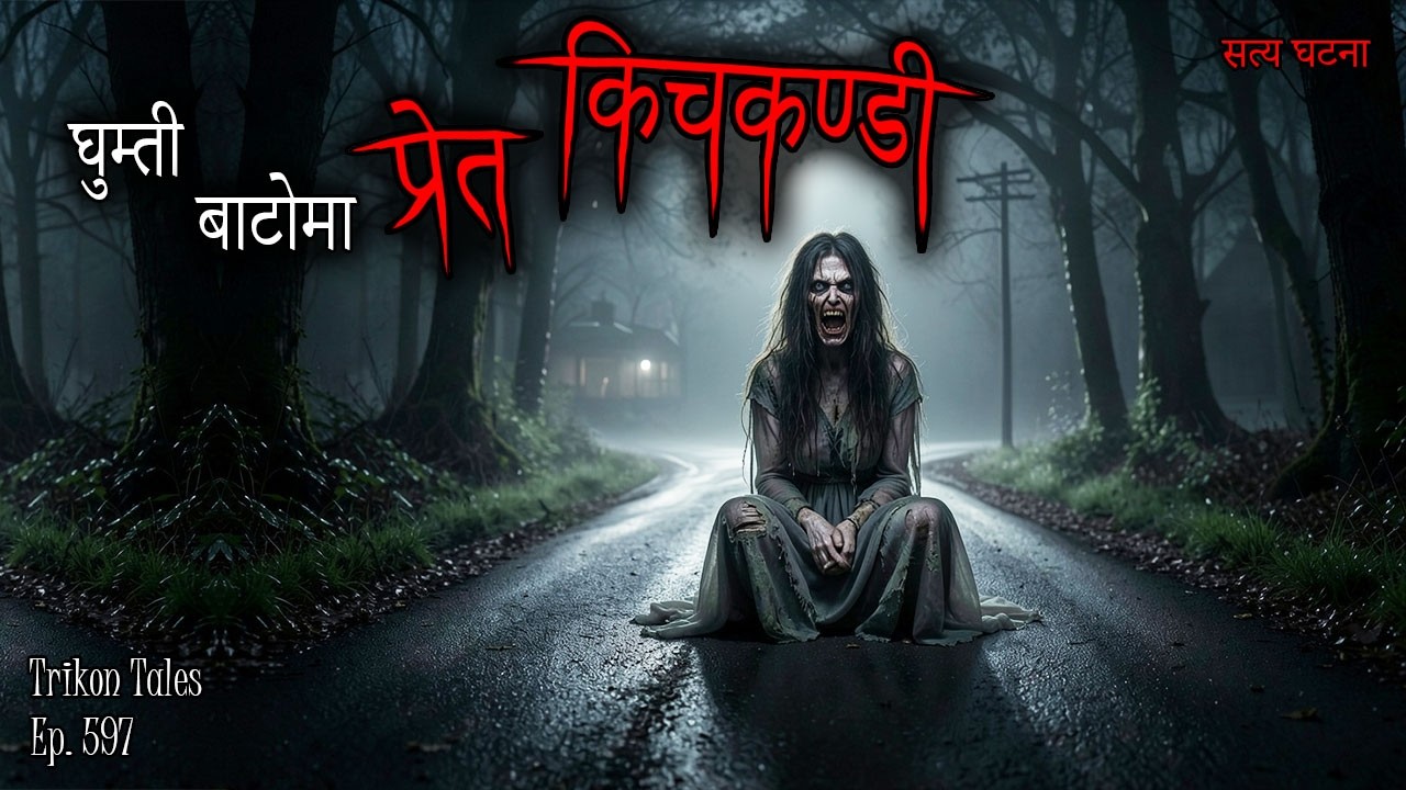 Ghumti Baato Ma Pret Kichkandi | Nepali Horror Story | Trikon Tales | Ep 596