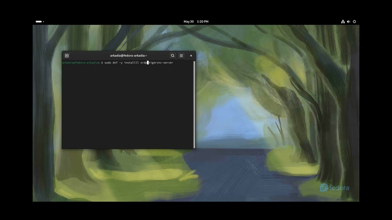 Fedora Workstation 40 - easy Remote Desktop (RDP) from Windows (in local network)