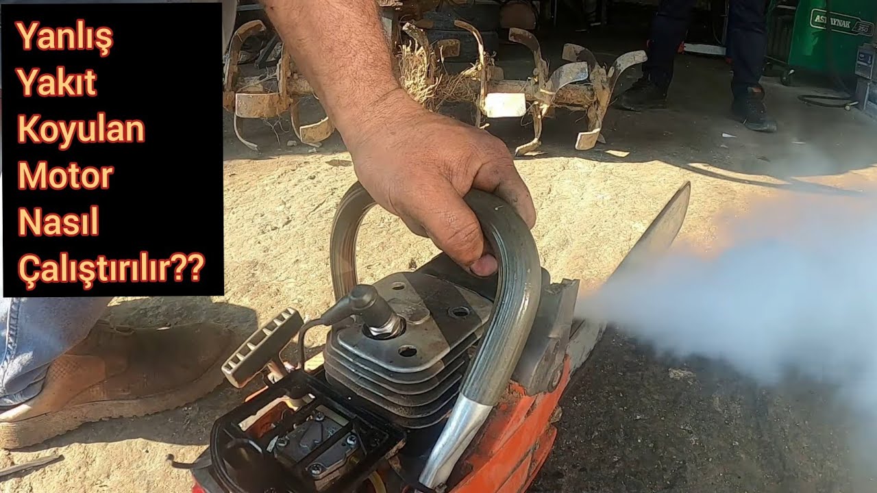 Husqvarna 272 xp Motor Çalışmıyor / Motorlu Testereye Yanlış Yakıt Koymuşlar