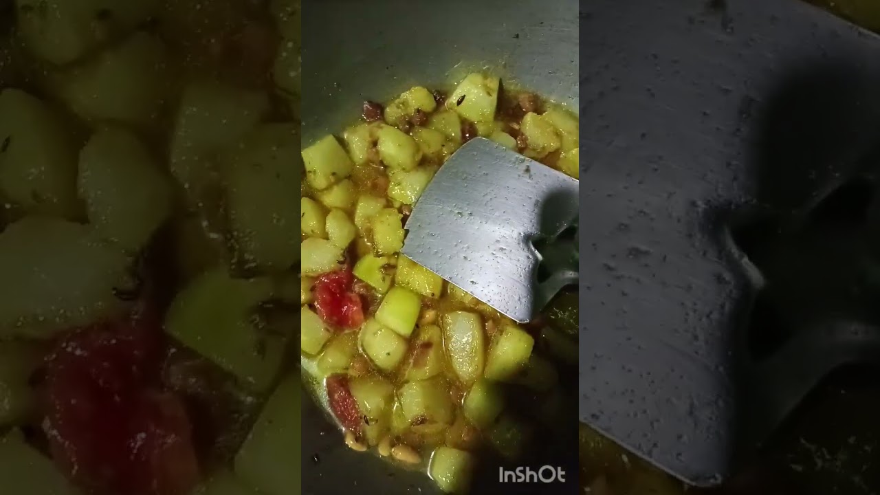 বাদাম ছোলা নারকেলকোরা সহযোগে পেঁপের ডালনা (papaya curry)