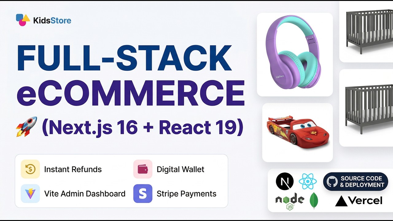 Build a Full-Stack eCommerce App | Next.js 16, React 19, Express & Vercel