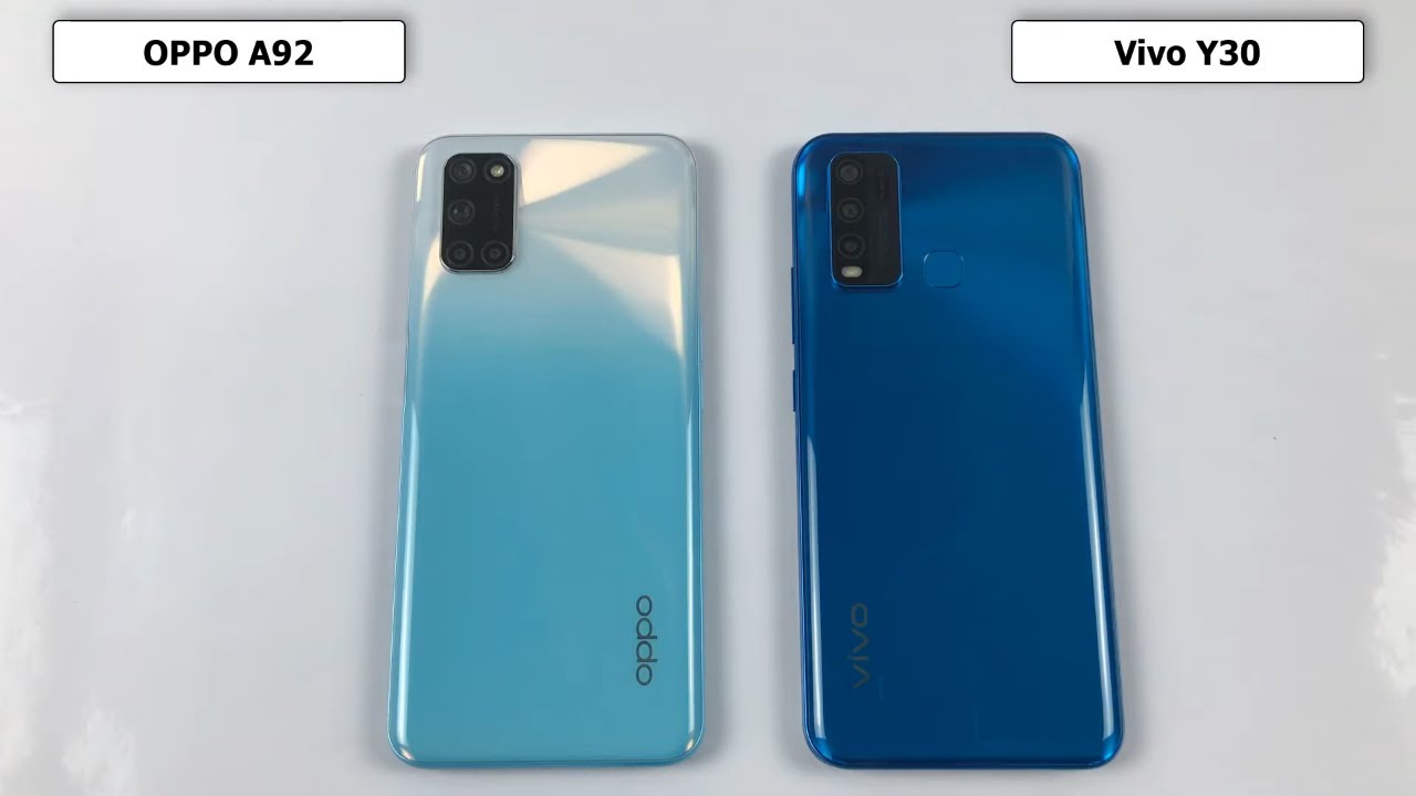 OPPO A92 vs Vivo Y30 Speed Test, Camera Test, Display Test | Snapdragon 665 vs Helio P35