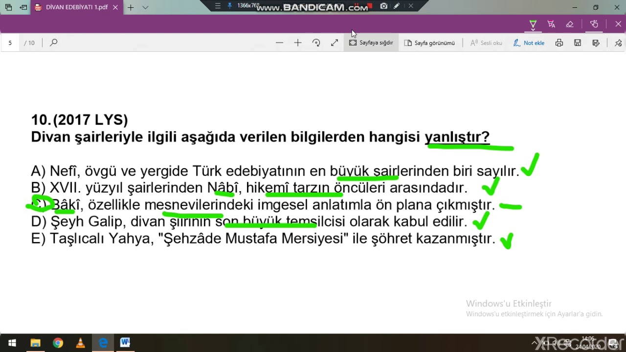 AYT * DİVAN EDEBİYATI 1 * ÇIKMIŞ SORU ÇÖZÜMLERİ