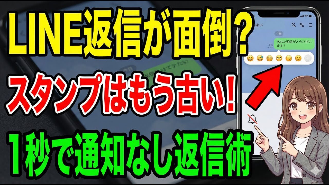 LINE返信がめんどくさい人へ。相手に通知せず1秒で終わる「リアクション」活用術