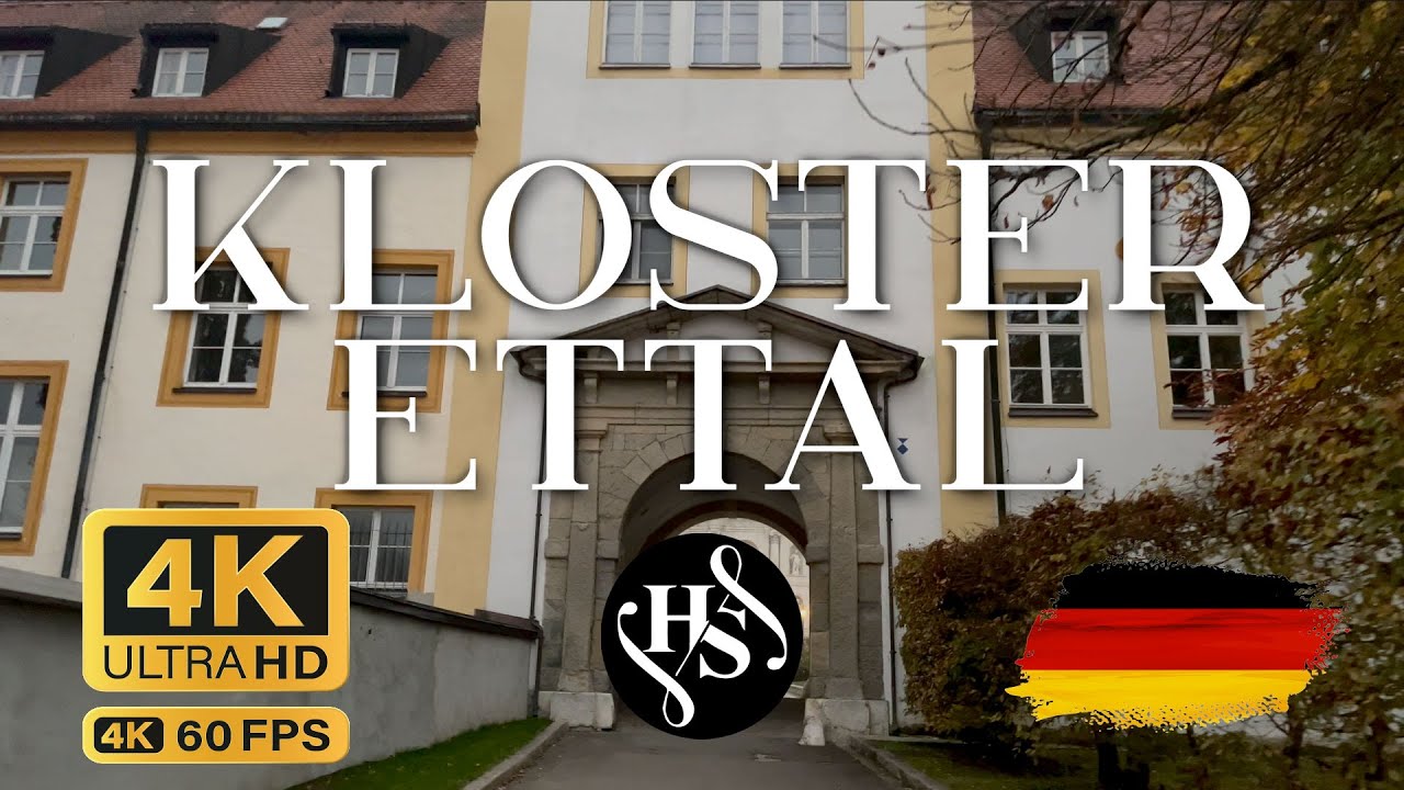 ⛪ Walking Tour of Ettal Abbey 🇩🇪 | Discover Bavaria’s Stunning Monastery and Alpine Views