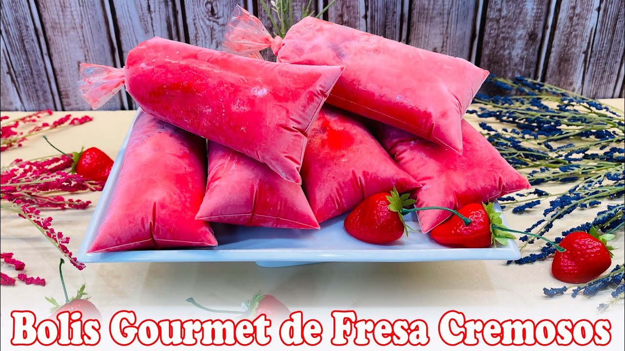 Bolis de Fresa Cremosos y Fáciles ¡Perfectos para Toda la Familia!