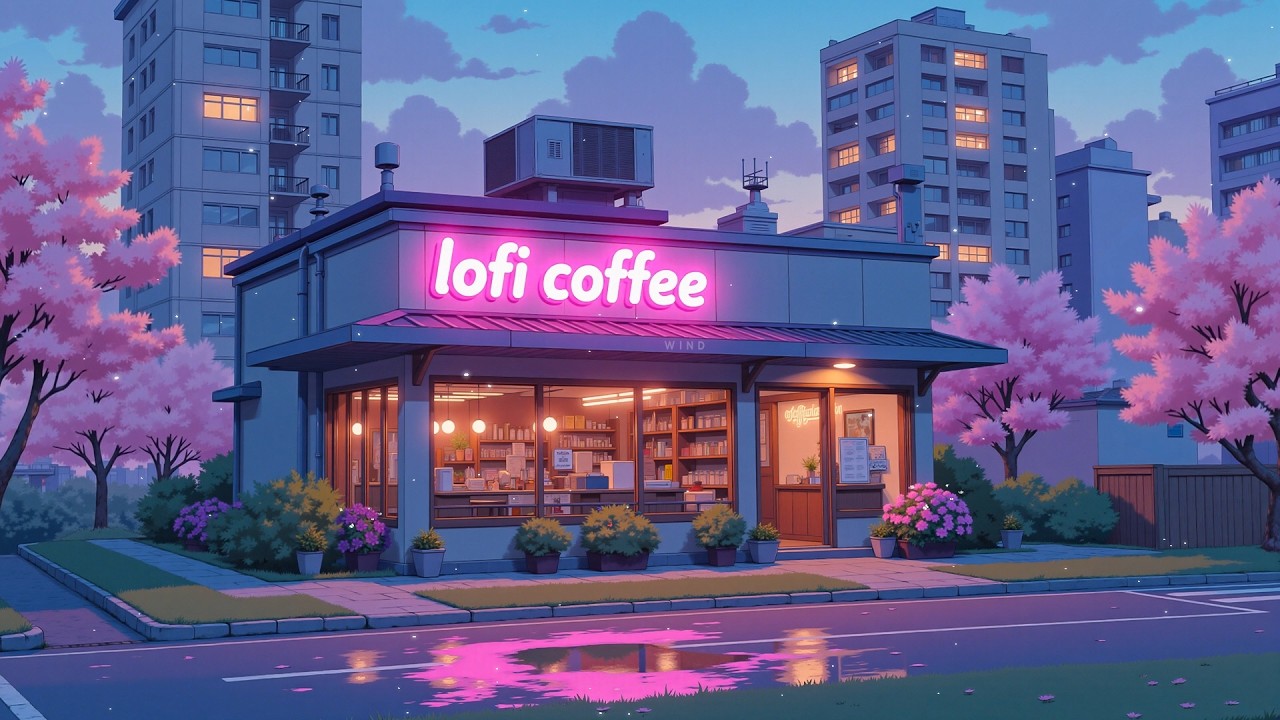 Relief Anxiety ☕ Cozy Morning in Spring Vibes 🌸 Focus - Relax - Cafe with Lofi Hip Hop - Chill Music