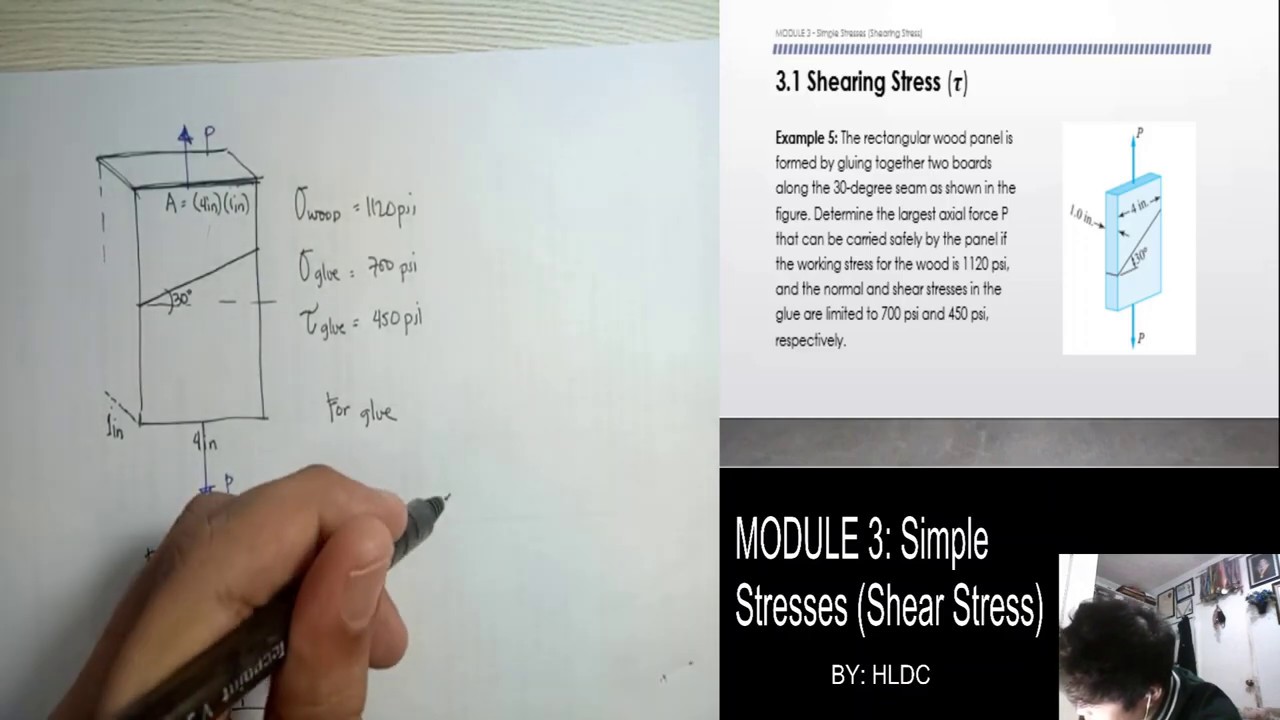 MODULE 3 (part 3) - Shearing Stress