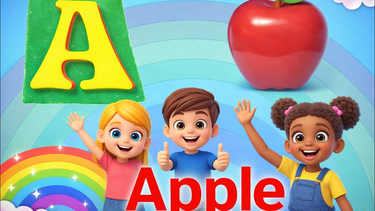 A for apple | abcd | Alphabet songs for children| abcd phonics song 