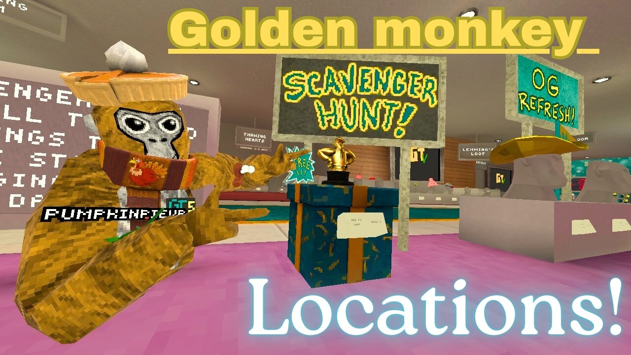 *ALL* Locations for the GOLDEN MONKEY STATUE! 🏆 #gorillatag #gtag #vr 