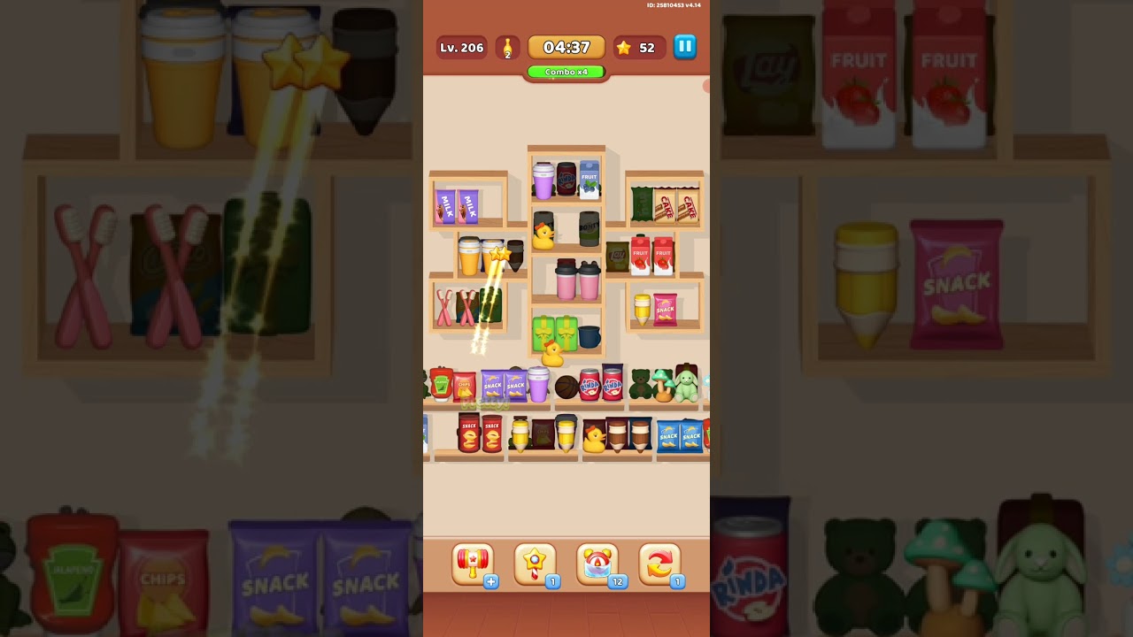 Goods Puzzle Sort Challenge Level 206 | Satisfying Goods Sort Gameplay | Android and IOS Game
