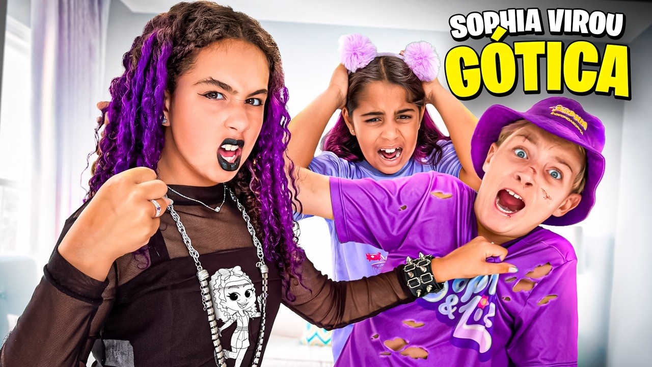 A SOPHIA VIROU GÓTICA E AGORA É MELHOR AMIGA DA VALENTONA DO CONDOMÍNIO !