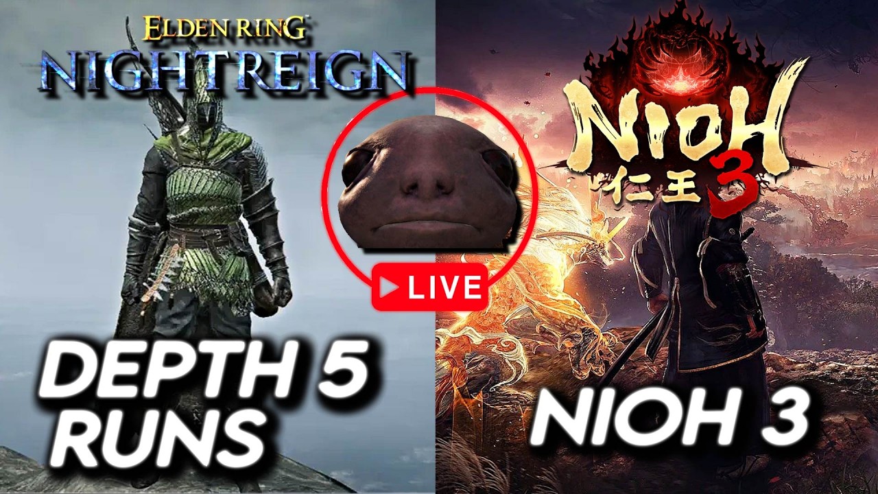 Nightreign Depth 5 Runs → Nioh 3 Hardcore After !mod !newvideo !discord