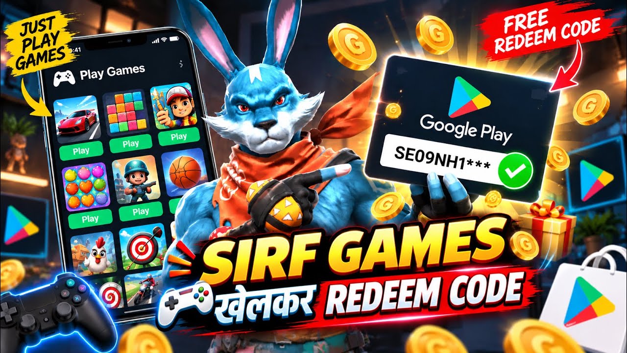 FREE REDEEM CODE NEW APP | GAMES खेलकर GOOGLE PLAY REDEEM CODE🥳| HOW TO GET PLAY STORE REDEEM CODES🔥