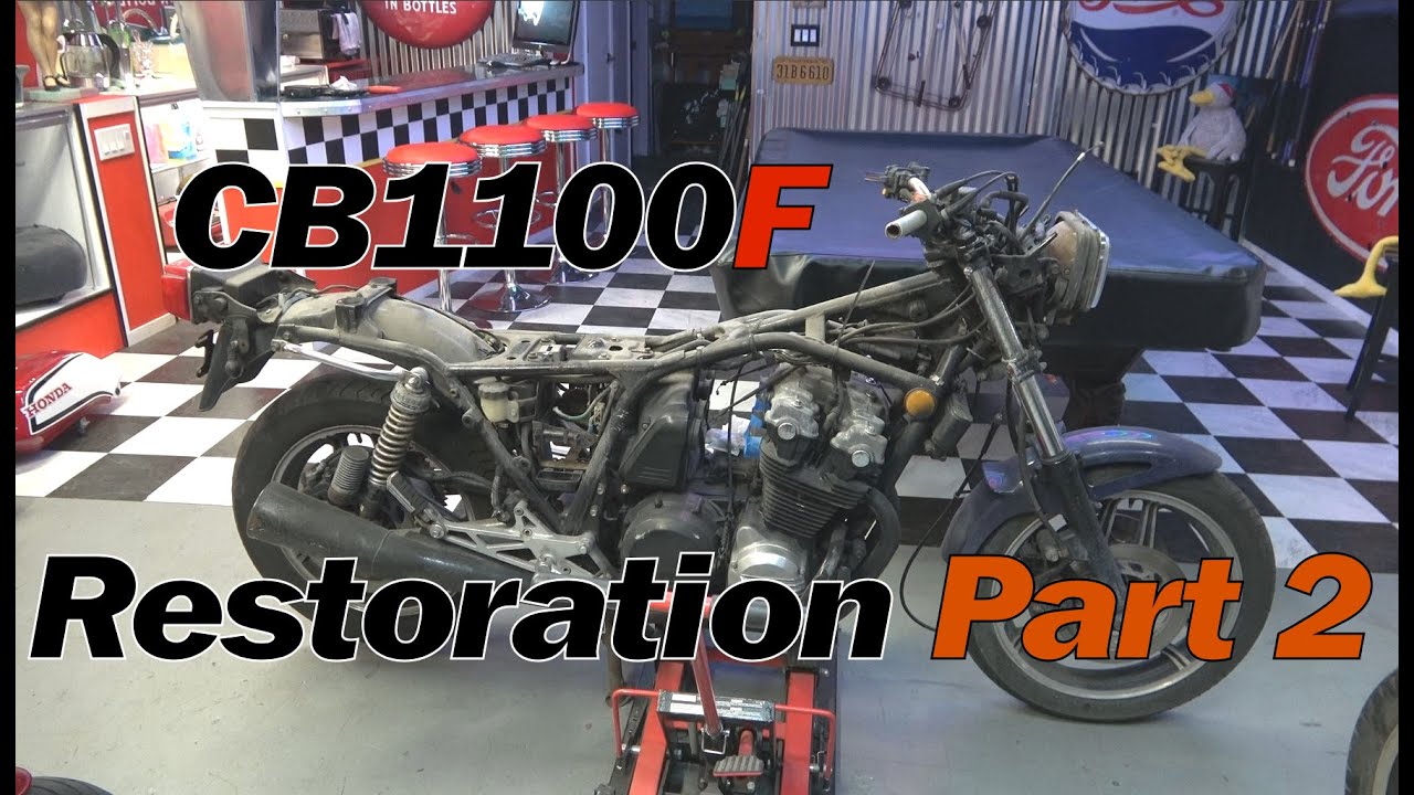 1983 Honda CB1100F Full Restoration Part 2 - Initial Tear down from complete bike to bare frame