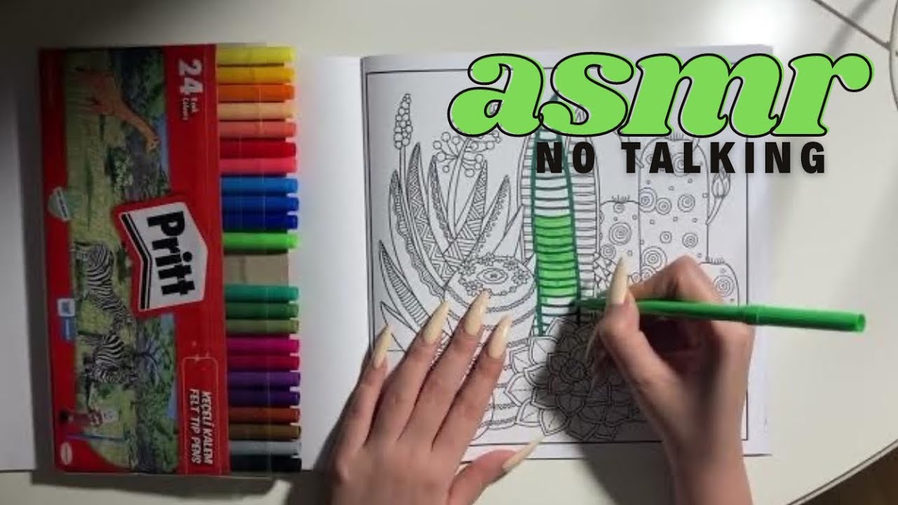 ASMR benimle boyama yap | no talking asmr