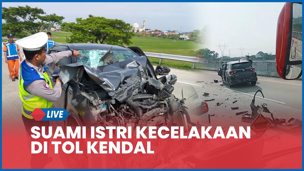 🔵 Suami Istri Kecelakaan di Tol Semarang-Batang, Mobil Ringsek Parah