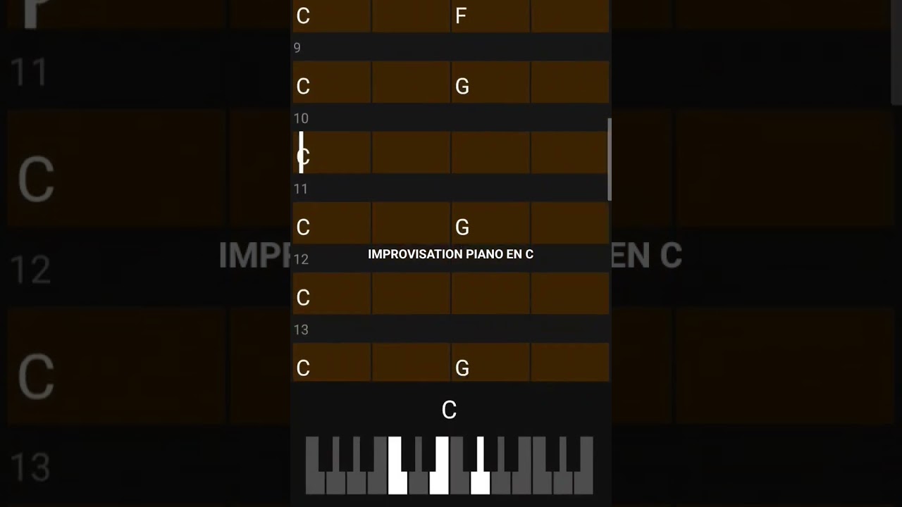 LA MINUTE D'IMPROVISATION AU PIANO #tablature #improvisationpiano