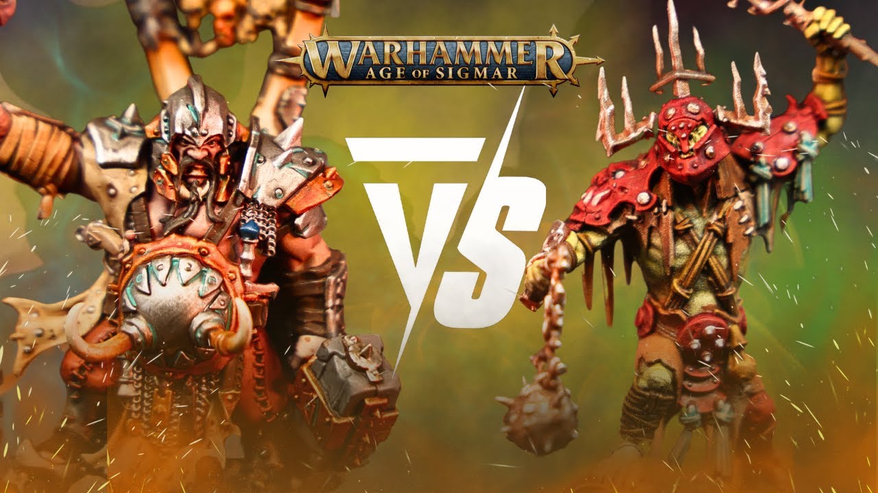 Ogor Mawtribes Vs Orruk Warclans: Age of Sigmar 2000pts Battle Report