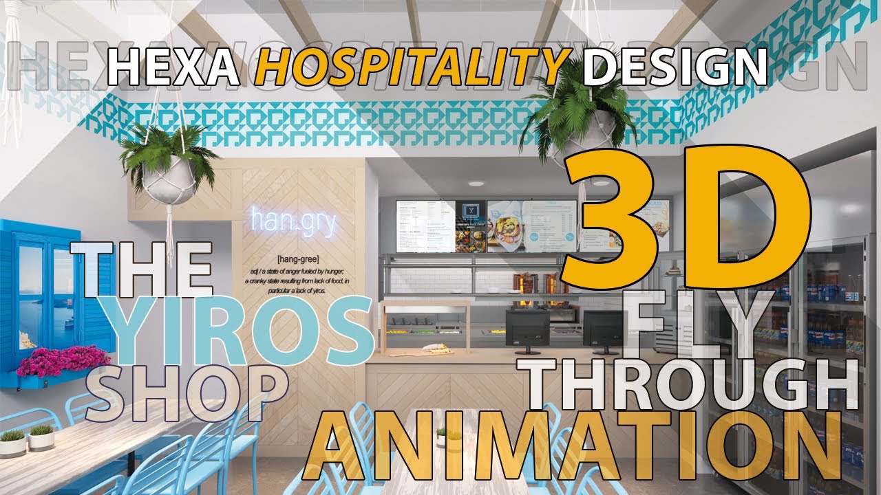 The Yiros Shop   3D Fly Through Animation