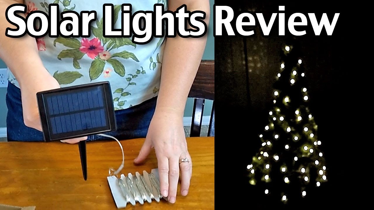 Solar Lights Review - Syntus Solar Christmas, Garden And Party Lights!