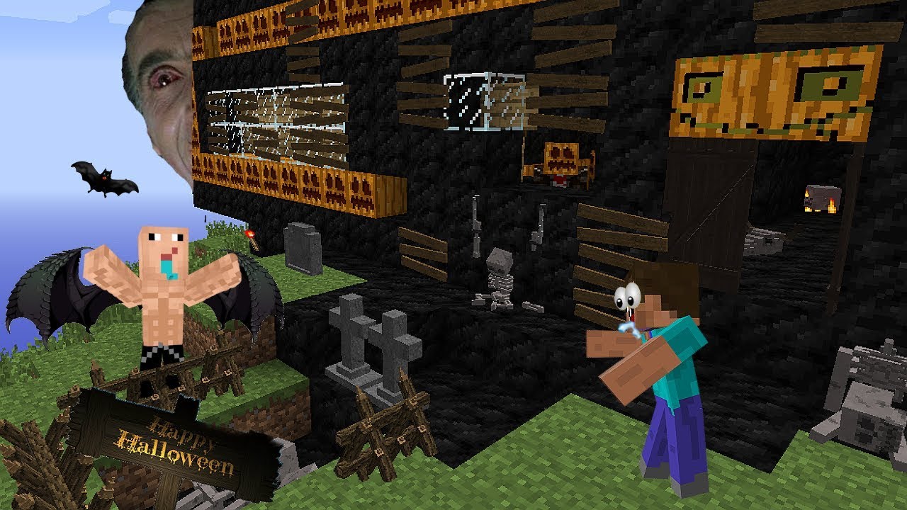 NOOBS EN HORRIBLE HALLOWEEN ESPECIAL CASA DEL TERROR MINECRAFT TROLL
