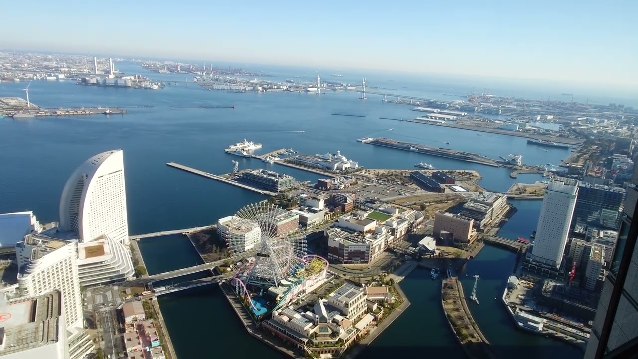 ランドマークタワー69階　スカイガーデン　北東の展望　Landmark Tower 69th floor Sky Garden View from the Northeast Observatory