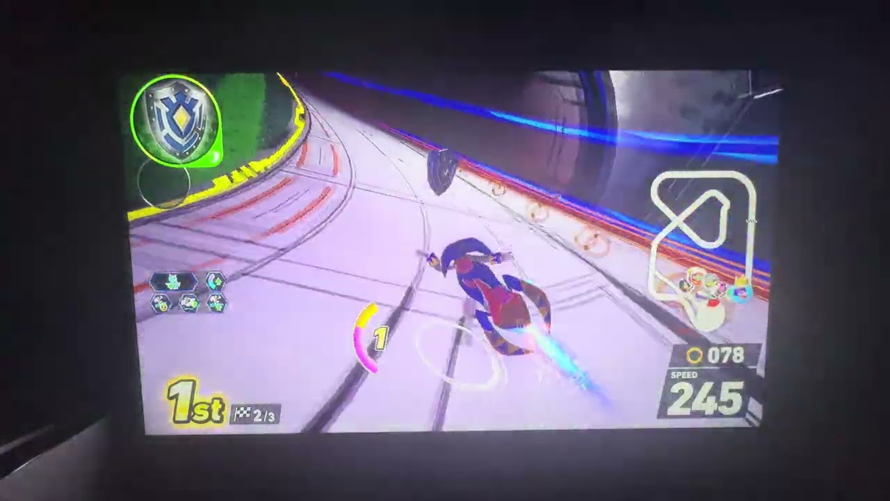 Sonic Racing Crossworlds-NiGHTS in Rainbow Garden (Super Sonic Speed)