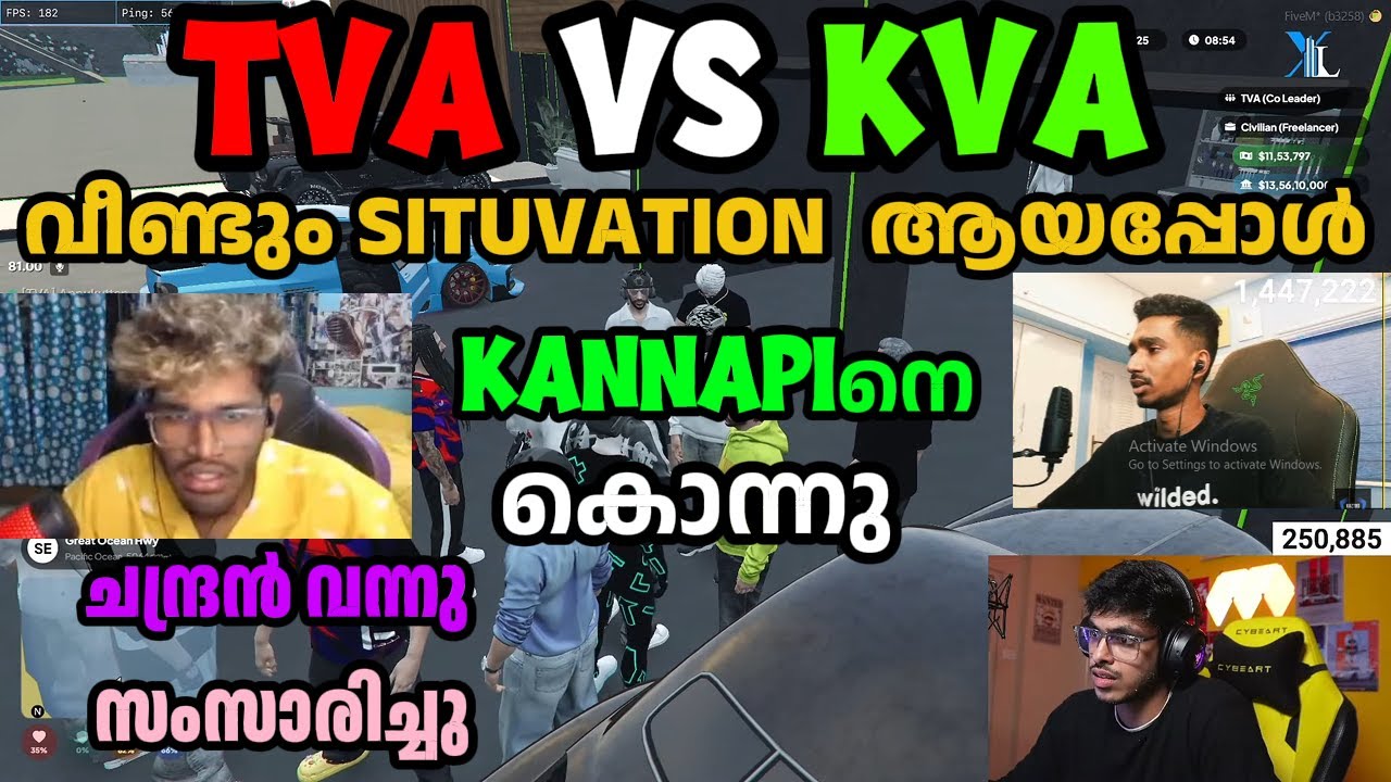 TVA VS KVA🛑വീണ്ടും SITUVATION❌ ആയപ്പോൾ (KANNAPI😡യെ കൊന്നു )😡ചന്ദ്രൻ വന്നു സംസാരിച്ചു #eaglegaming