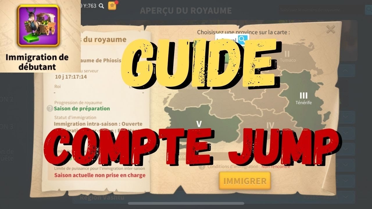 GUIDE COMMENT FAIRE UN COMPTE JUMP 2025  |  RISE OF KINGDOMS