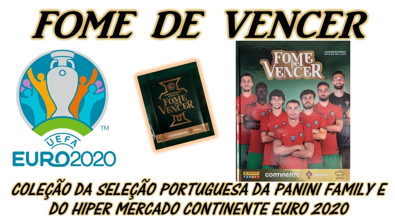 CADERNETA FOME DE VENCER 2021 / CROMOS DA SELEÇÃO PORTUGUESA /PANINI FAMILY/CONTINENTE