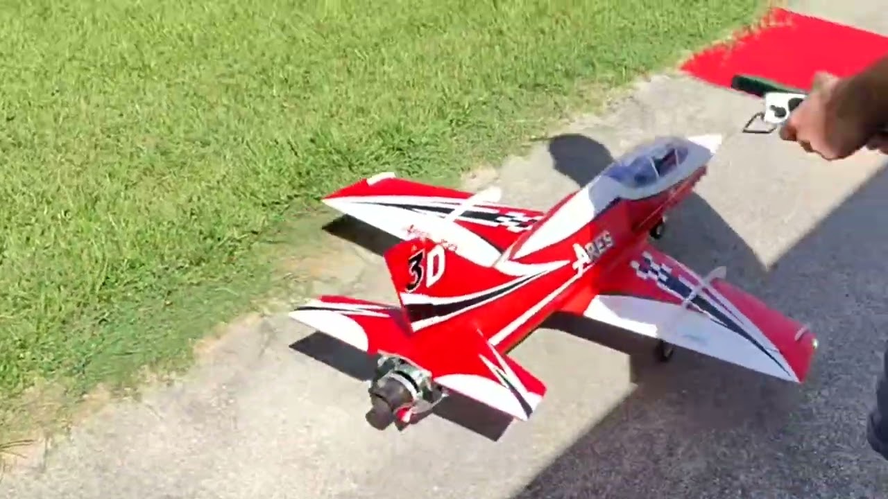 Самолет Freewing ARES 3D, переделанный в турбореактивный самолет #авиация #самолет #kingtech #rcl...