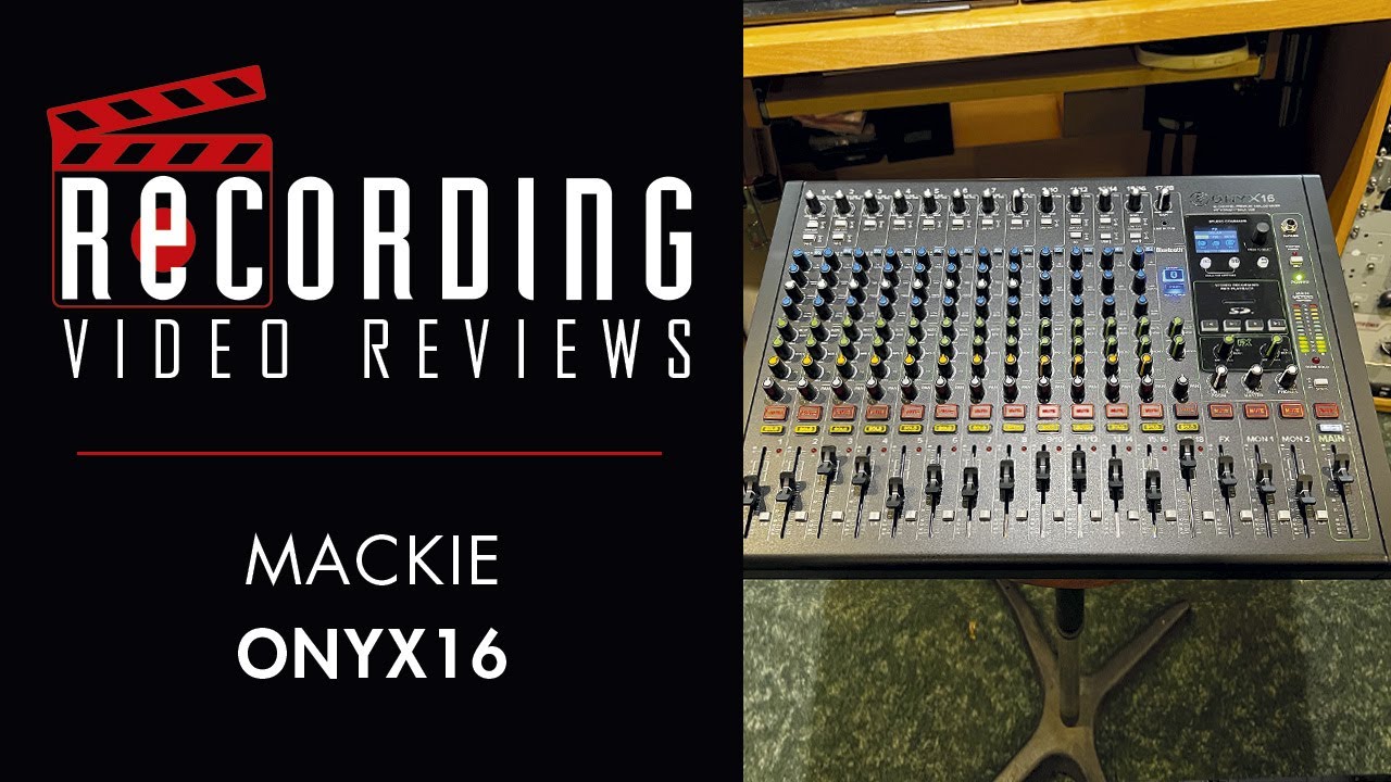 Видеообзор записи: Mackie Onyx16