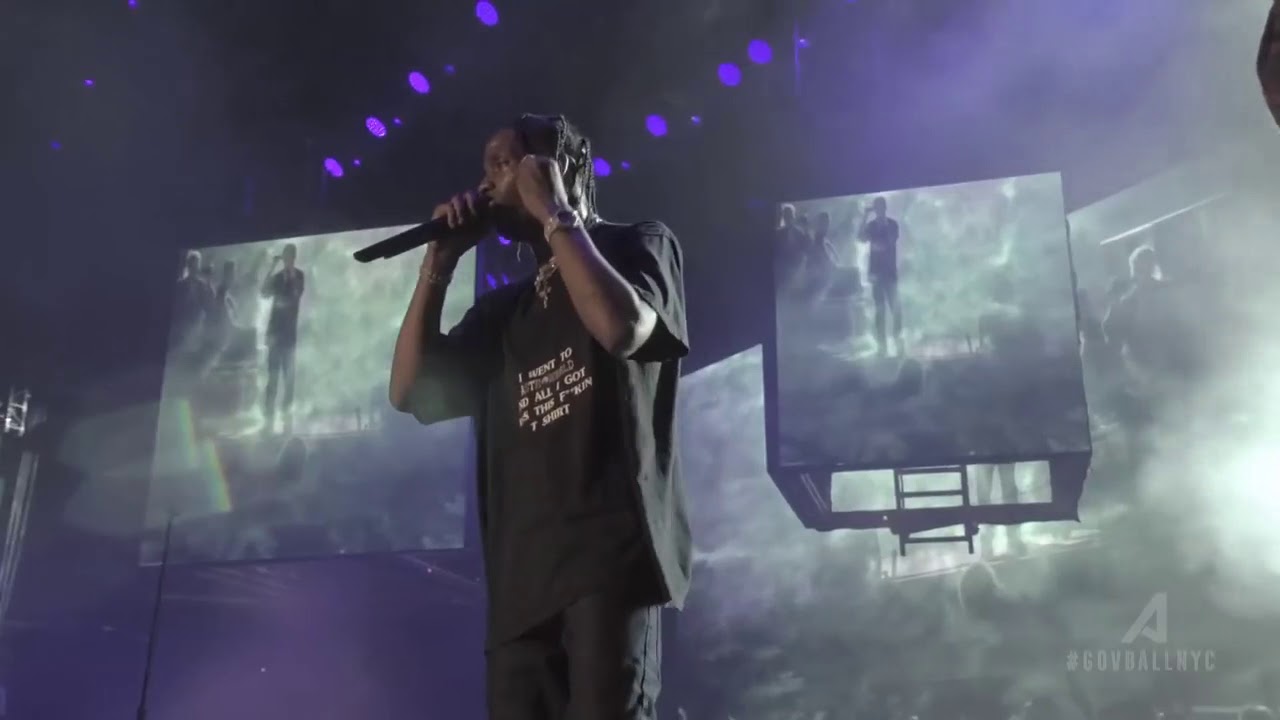 Sheck Wes Live Performance With Travis Scott (Governor's Ball 2018)