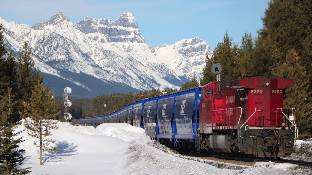 CP 601 Blue K+S Unit Potash Train - Lake Louise, AB - 2018.03.13