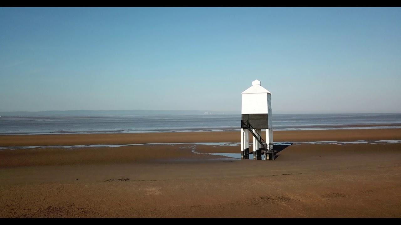 Burnham-On-Sea Lower Lighthouse - Mavic Pro Drone Flight 4k HD